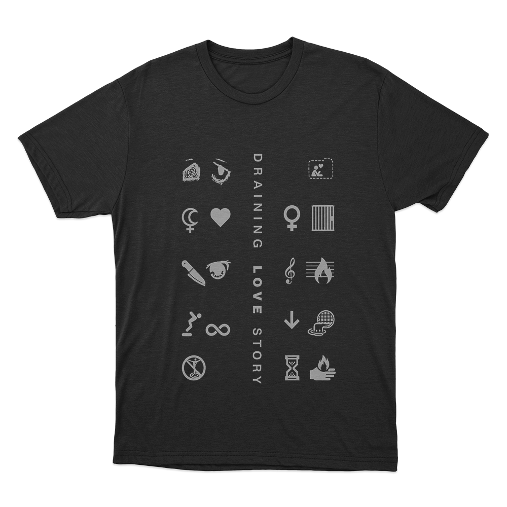 Draining Love Story Unisex T Shirt Black Draining Love Story Unisex T Shirt Black
