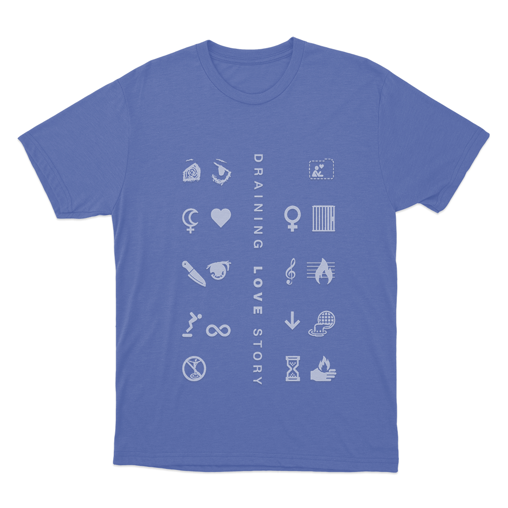 Draining Love Story Unisex T Shirt Blue Draining Love Story Unisex T Shirt Blue