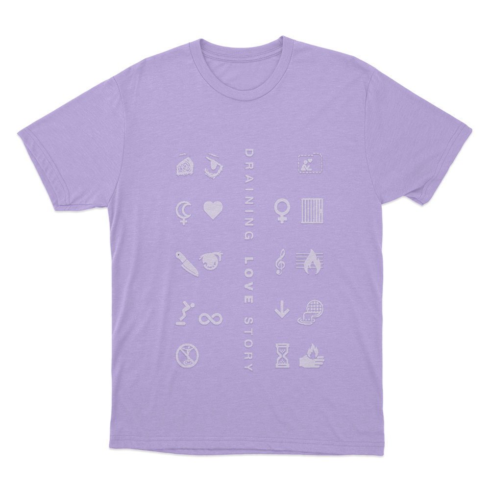 Draining Love Story Unisex T Shirt Purple Draining Love Story Unisex T Shirt Purple