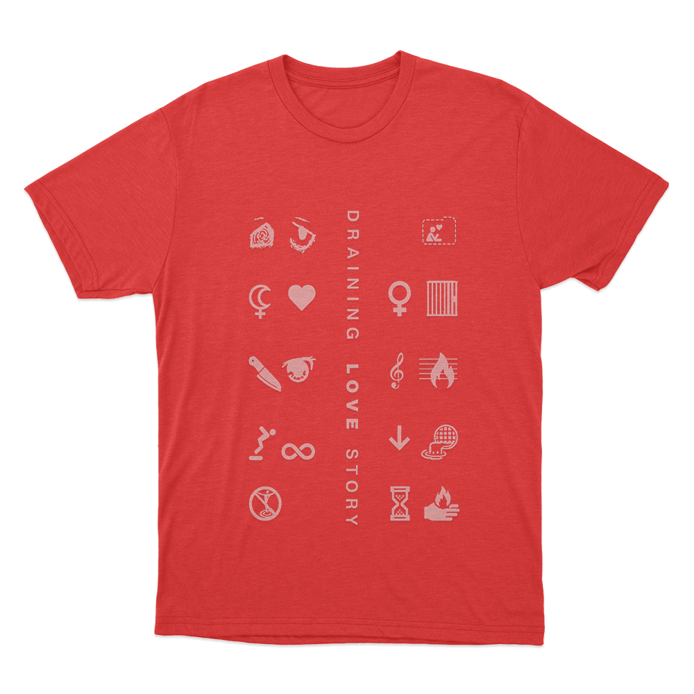 Draining Love Story Unisex T Shirt Red Draining Love Story Unisex T Shirt Red
